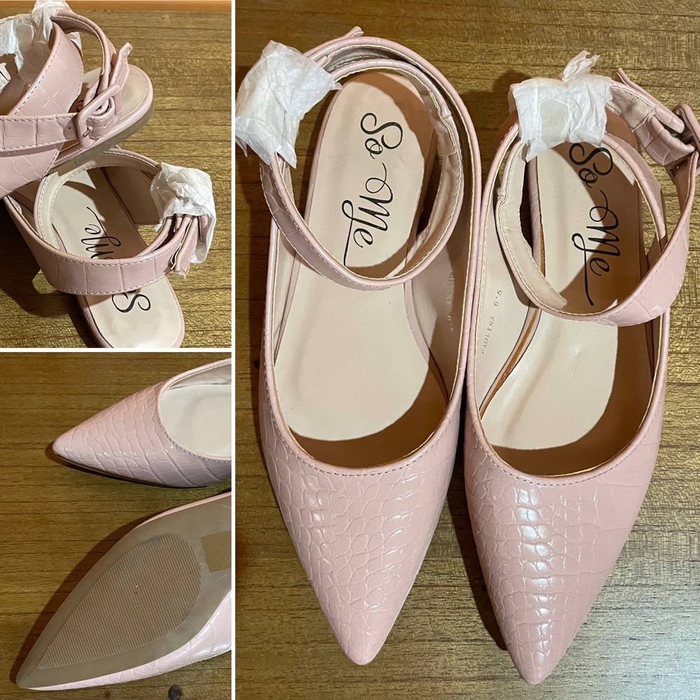 Pretty in Pink Pointed Flats